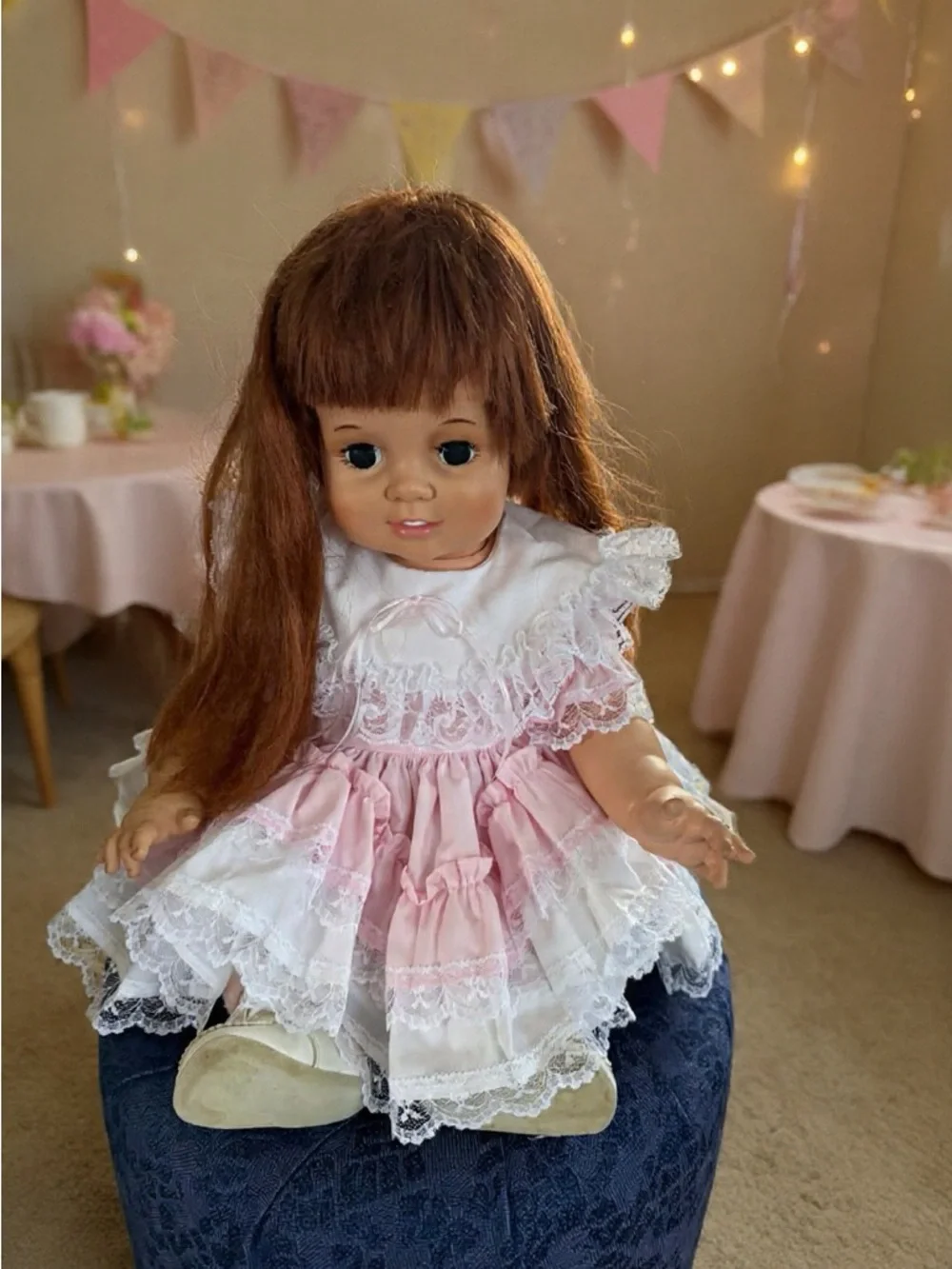This is a vintage 1972/73 Ideal Baby Crissy doll with iconic 